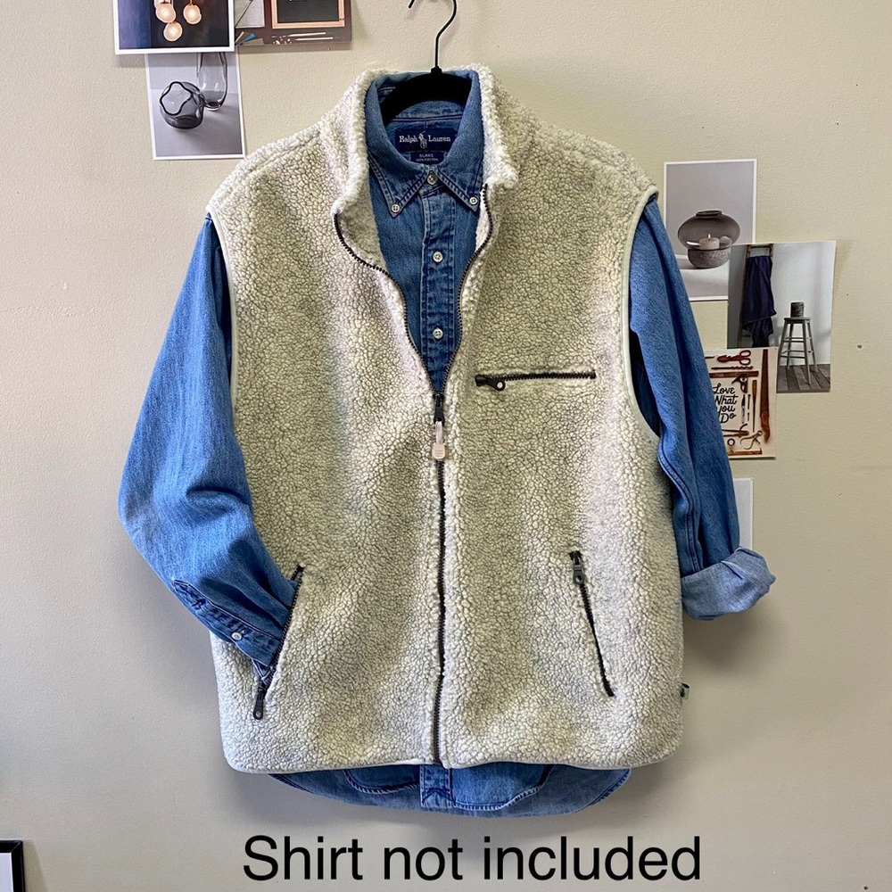 FieldMaster Mens Vest Size Large Color Cream